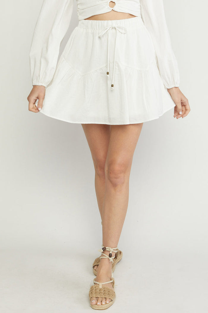 Live With Passion Skirt - White