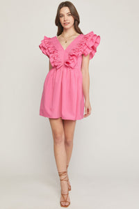 Spread Your Wings Dress - Pink