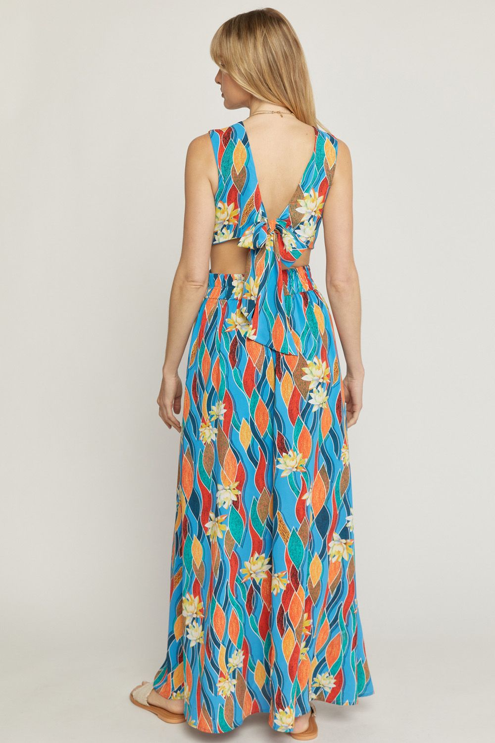 Ripple & Wave Dress - Blue