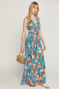 Ripple & Wave Dress - Blue