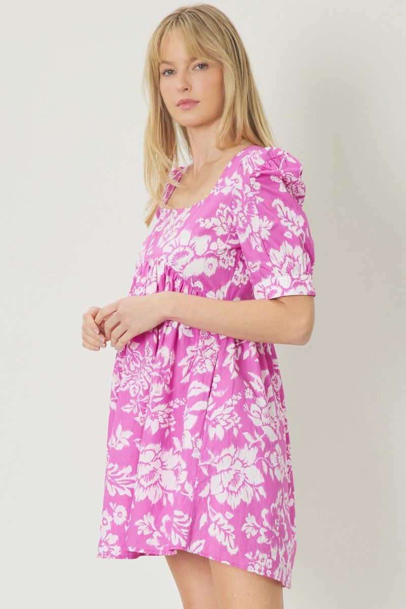 Breezy Blooms Dress - Pink