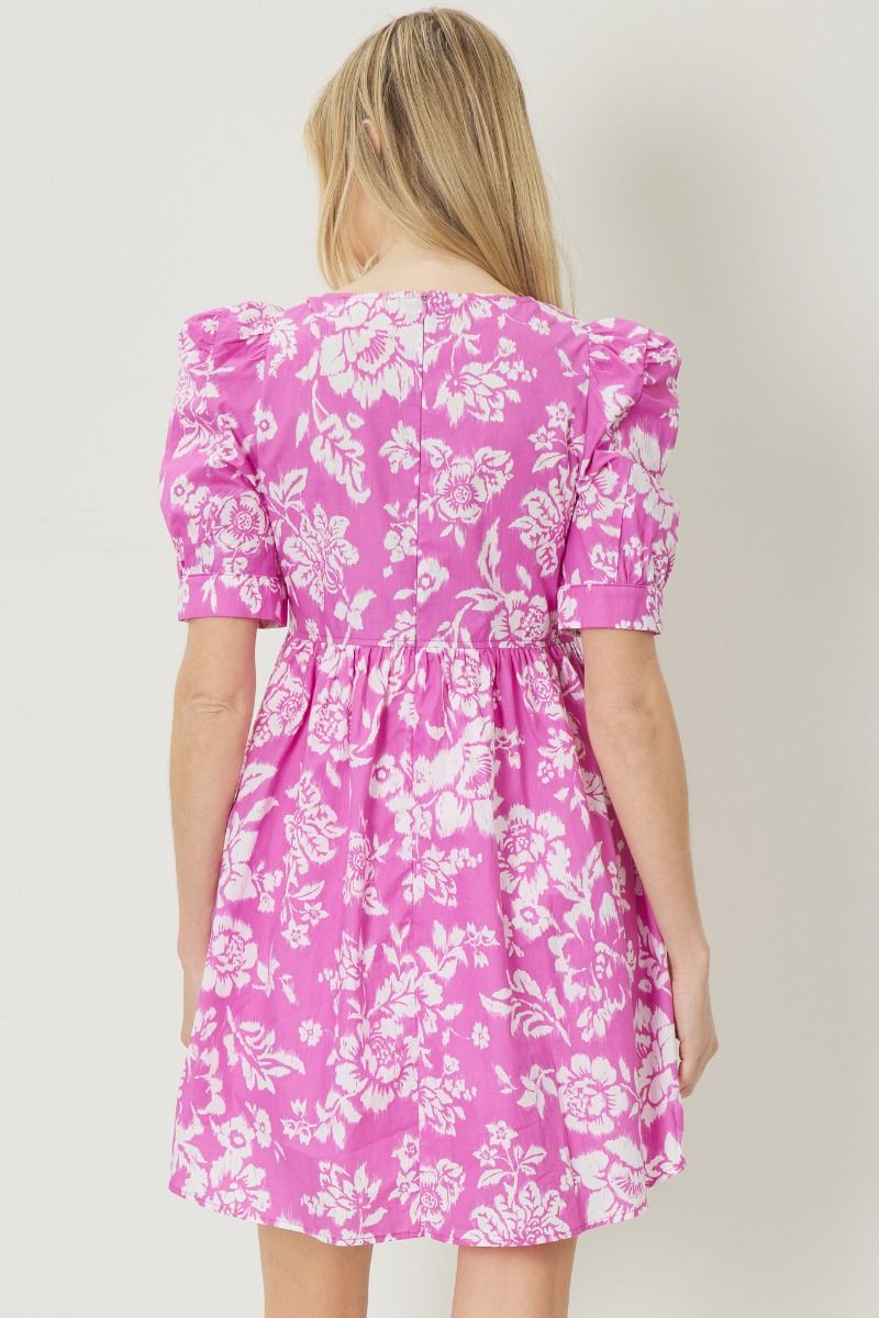 Breezy Blooms Dress - Pink