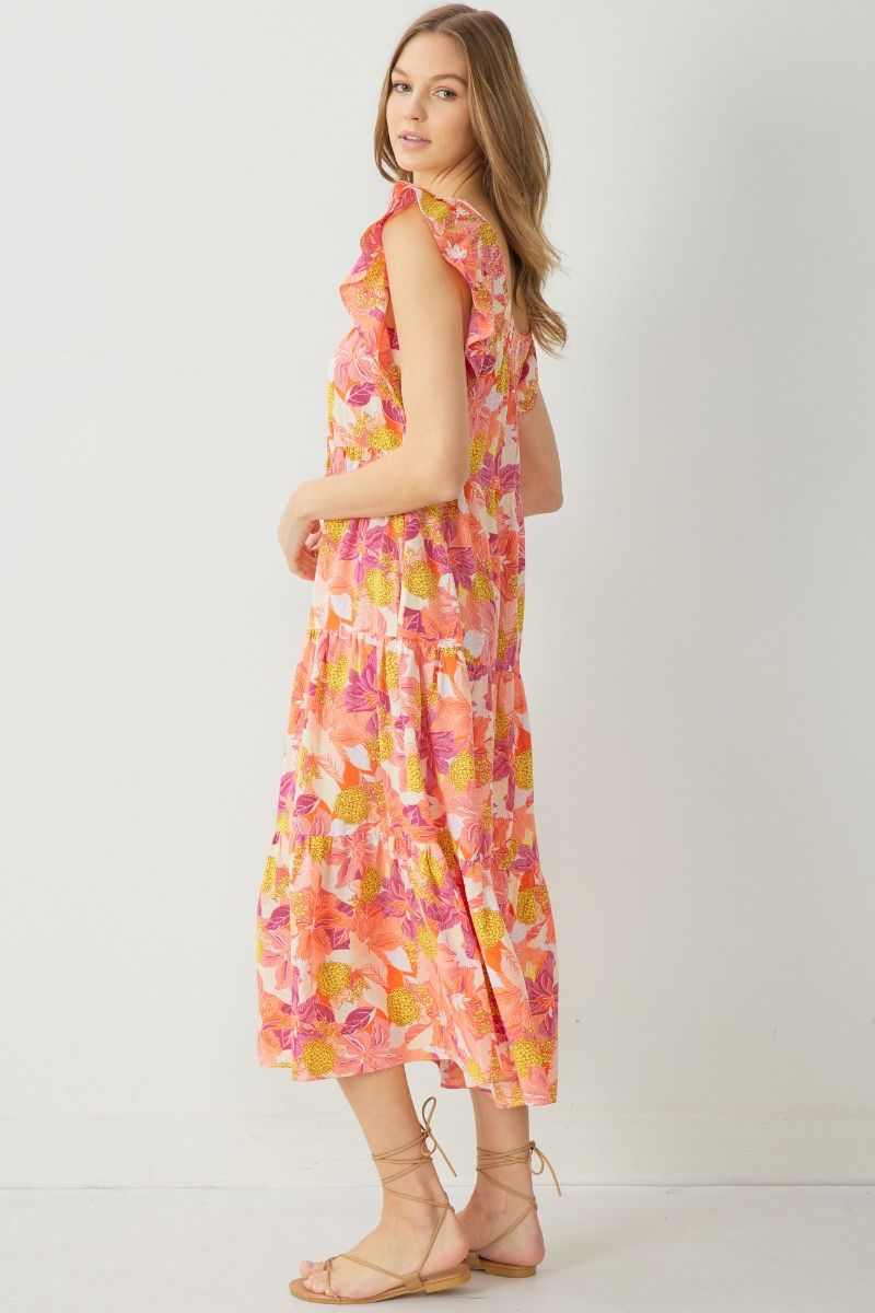 Tropical Paradise Dress - Pink