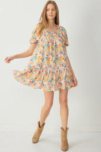 Field Of Color Dress - Gold