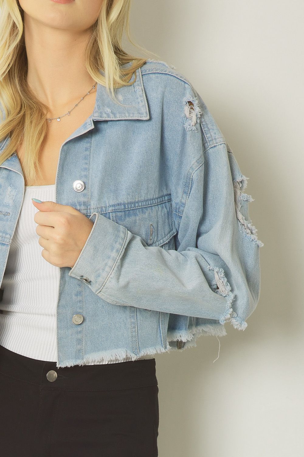 ZIGGY CHEN Oversized Denim Jacket Navy _ FASCINATE Osaka