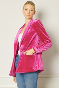 Glimmer Of Hope Blazer - Fuchsia