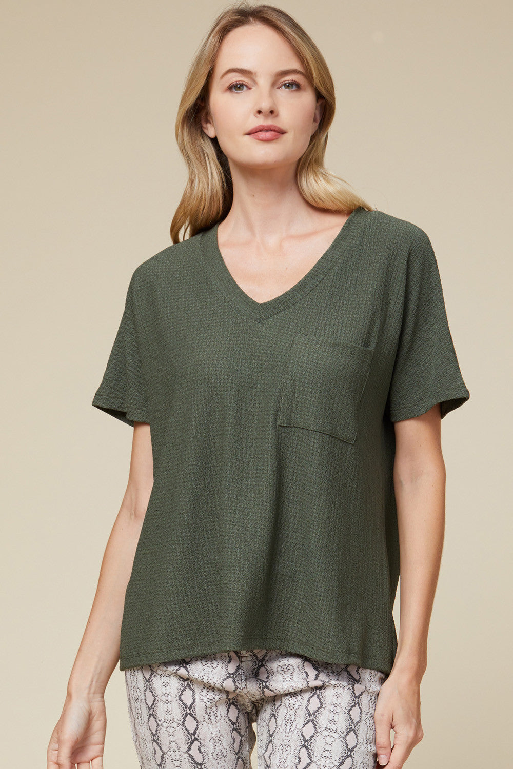 Covering The Basics Top - Olive