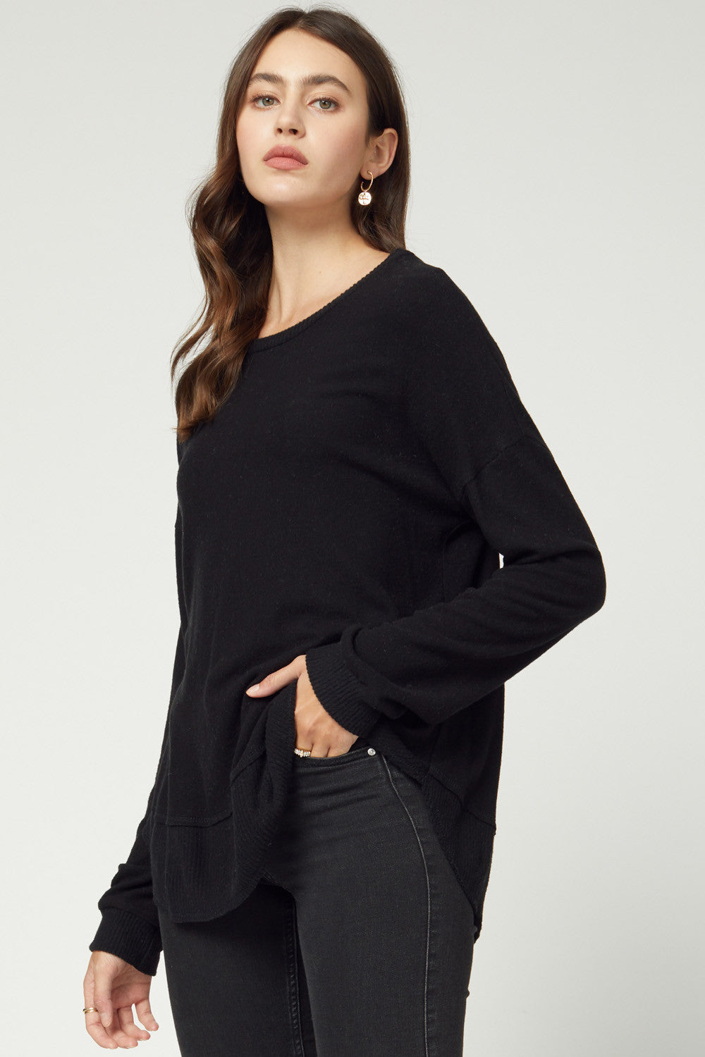 Keep It Cozy Top - Black