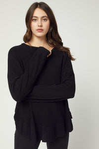 Keep It Cozy Top - Black