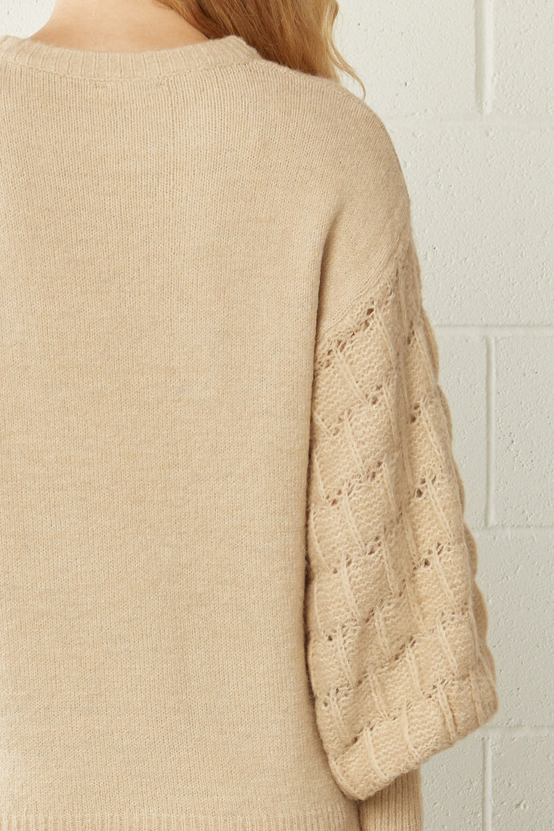 Pull Me Closer Sweater - Natural