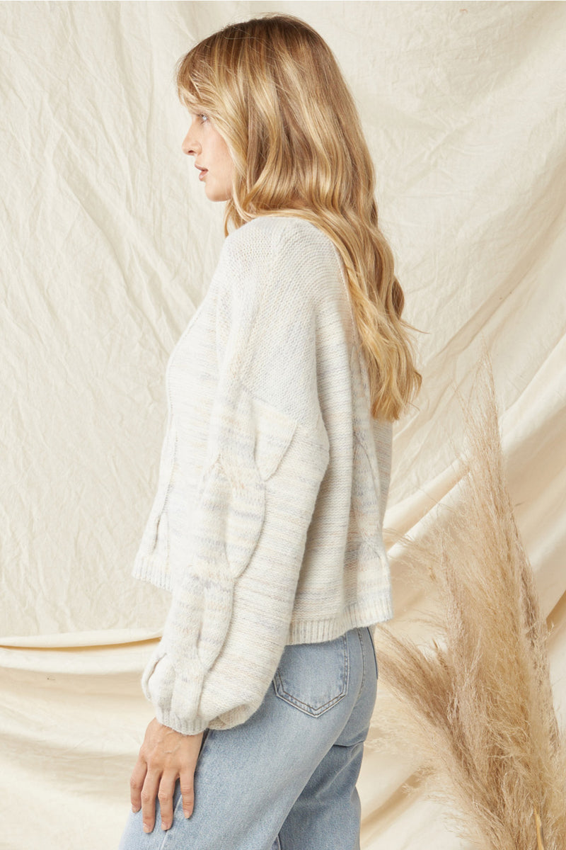 Peaceful Mornings Sweater- Ivory