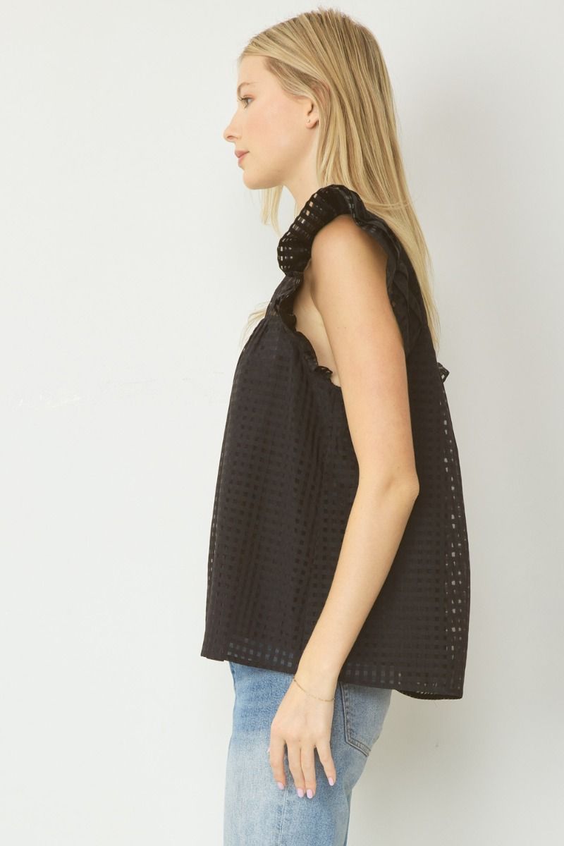 Think Outside The Box Top - Black