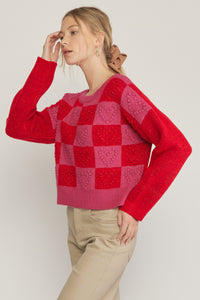 Heart's Content Sweater - Red