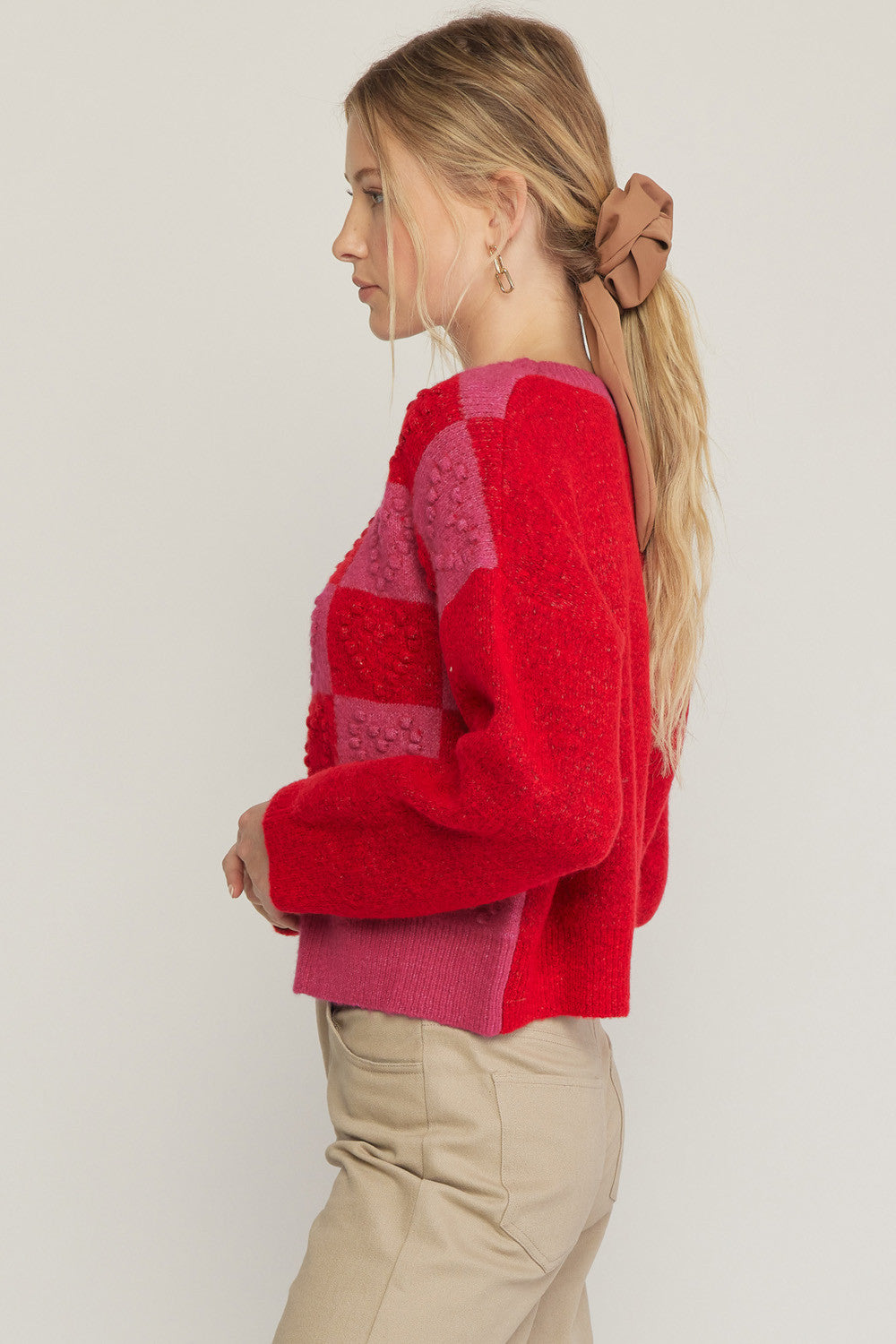 Heart's Content Sweater - Red