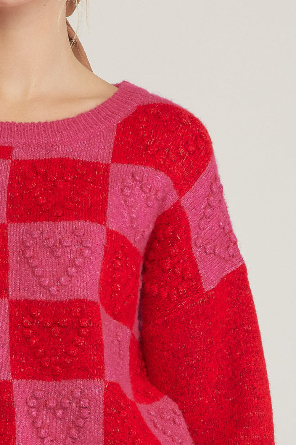 Heart's Content Sweater - Red