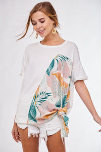 Relaxin in Paradise Tee - White