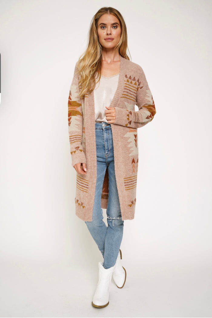 Place In The Sun Cardigan - Rose