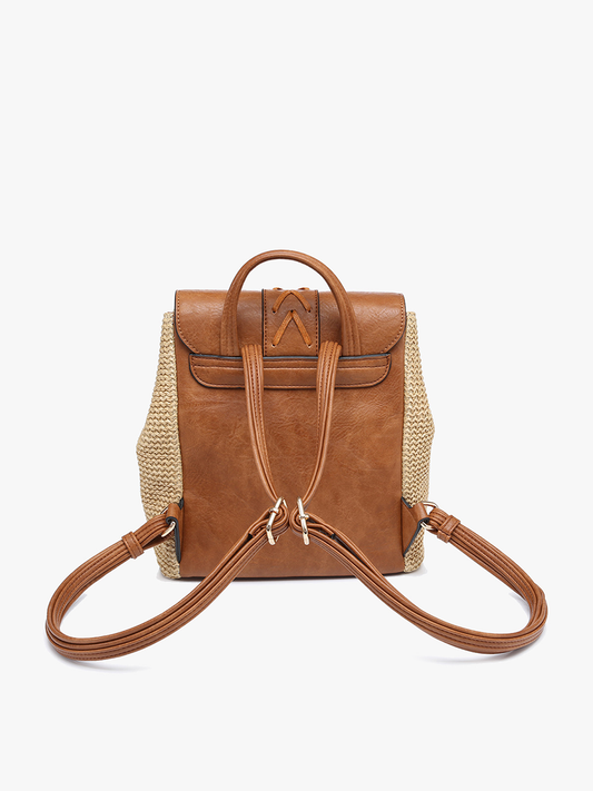 Eleanora Straw Mini Backpack